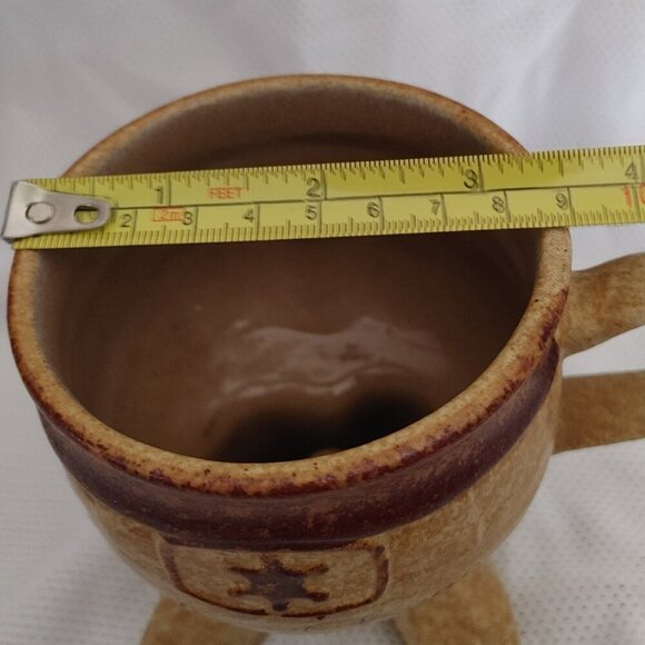 Rare Dallas Texas Footed Mug Cowboy Boots Sheriffs Star - Picture 6 of 7